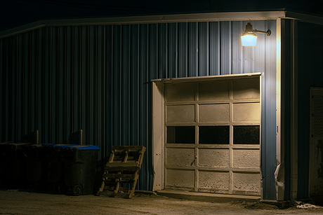 Night Vision - Evenson Laundry Service Door.